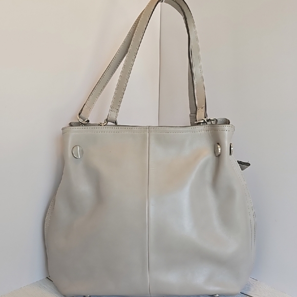 EUC Patricia Nash Lindsey Large Slouchy Satchel/Crossbody Stone - Picture 12 of 12